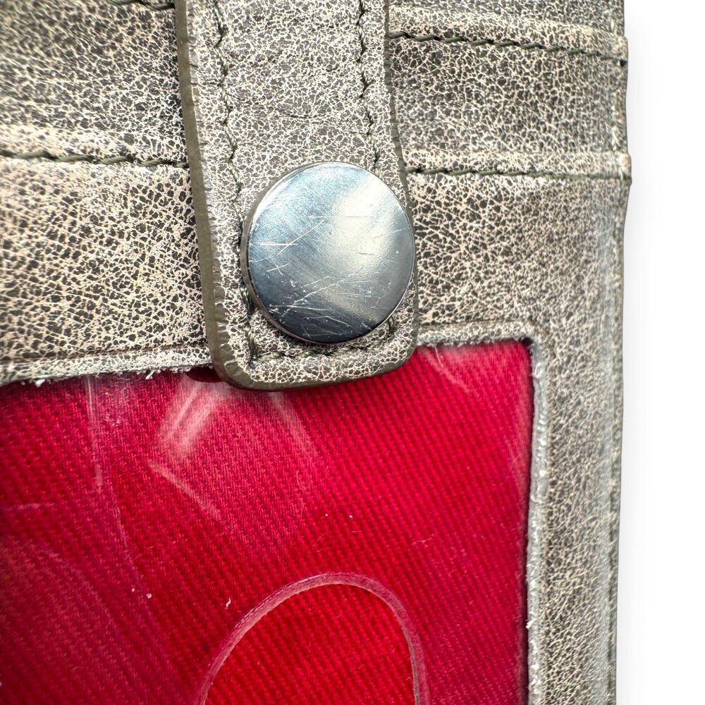 Hammitt 210 West Pewter Leather Wallet Zip ID Card Case EUC - Picture 11 of 14